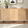 Merax Sideboard mit 3 Schubladen und Schiebetüren, Kommode Produktbild-Vorschau 7