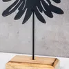 6er Set Tanne Deko-Aufsteller Metall Holz Schwarz Natur Produktbild-Vorschau 3