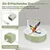 Vogelbad mit Pumpe 32x26cm Bird Bath für Käfig USB Produktbild-Vorschau 4