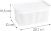 Lot de 6 boîtes de rangement Relaxdays, avec couvercle, Voir les images du produit 4