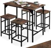 tectake® Bartisch-Set Edinburgh 5-teilig mit Produktbild-Vorschau 8