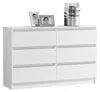 Kommode mit 6 Schubladen 120x78 cm Kommode weiß Holz Produktbild-Vorschau 7