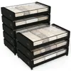 Unterbett Aufbewahrungsboxen mit Deckel schwarz – Organizer Produktbild-Vorschau 1