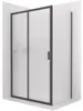 CERANO - Box doccia Varone LINE L/P - 6 mm - nero opaco, Anteprima dell’immagine prodotto 2