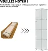 Witryna szklana na stojaku, kolekcja, 4 półki, 1 drzwi, Podgląd zdjęcia produktu 9
