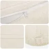 vidaXL Kissenbezug 6 pcs HEERLEN Creme Ø 40 cm Bouclé Produktbild-Vorschau 4