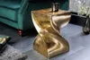 Skulpturaler Beistelltisch TWIST 45cm gold Aluminium Produktbild-Vorschau 4
