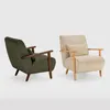 CALICOSY - Fauteuil en tissu avec pieds en bois L70 cm - Voir les images du produit 2