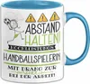 Handballspielerin Tasse Geschenk Lustig Abstand Halten Produktbild-Vorschau 1