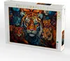 CALVENDO Puzzle Tiger - Illustration vieler Köpfe auf einem Produktbild-Vorschau 2