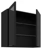 Küchen Glashängeschrank 80 cm SIENA Schwarz Küche Produktbild-Vorschau 2