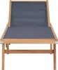 vidaXL Sonnenliegen Klappbar mit Rollen 2 Stk. Teakholz Produktbild-Vorschau 2