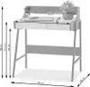 Bureau minimaliste RENO - noyer / or Voir les images du produit 12