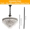WISFOR lampadario in cristallo a soffitto lampada a Anteprima dell’immagine prodotto 4