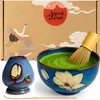 Matcha Set "Magnolia" mit Schale, Besen & Besenhalter – Produktbild-Vorschau 1