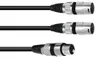 Kabel XFMM-30, XLR(vrouwelijk) / 2x XLR(mannelijk), 3 meter Productafbeelding-voorbeeld 1