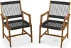 Two outdoor chairs are shown against a white background. Produktbild-Vorschau