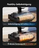 Two images showing the self-cleaning process of a floor cleaner. Produktbild-Vorschau