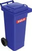 Contenitore per rifiuti grandi 80l HDPE blu mobile, secondo Anteprima dell’immagine prodotto 1