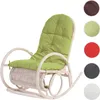 A rocking chair with a green cushion on a white background, with color swatches on the right. Náhled obrázku produktu