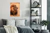 MuchoWow® Poster Sonne - Löwe - Jagd 40x60 cm - Plakate für Produktbild-Vorschau 4