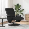 vidaXL Massagesessel mit Fußteil Schwarz Kunstleder Produktbild-Vorschau 2