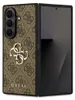 A folded smartphone case with a Guess logo and pattern is shown against a white background. The phone itself is partially visible on the right side. Podgląd zdjęcia produktu