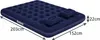 A dark blue inflatable mattress with dimensions indicated. Anteprima dell’immagine prodotto