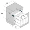 Peka Oeko Universal 17+17+17 Liter 200.1670.43 Einbau Produktbild-Vorschau 5