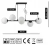 Led Deckenleuchte, 6-flammig Pendelleuchte schwarz 15W, G9 Produktbild-Vorschau 7