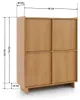 Hochkommode SUNA 98 cm Schrank Karamell Eiche 4 Türen Produktbild-Vorschau 3