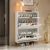 UnboxG Schuhschrank Weiß 80 cm – Schmaler Schuhkipper mit 3 Produktbild-Vorschau 2