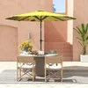 Outsunny Parasol Ø300 cm, Parasol à manivelle, Voir les images du produit 9