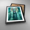 Gerahmtes Poster - Schwarzer Rahmen - Frau Natur Grafik - Produktbild-Vorschau 3