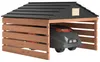 Outsunny Mähroboter Garage aus Holz wetterfest Überdachung Produktbild-Vorschau 1