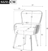 Flieks Esszimmerstühle 4er Sets, Küchenstühle Polsterstühle Produktbild-Vorschau 7
