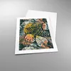 Poster - Poster ohne Rahmen - Blätter modern bunt - 40x50 Produktbild-Vorschau 3