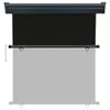 vidaXL Balkon-Seitenmarkise 175x250 cm Schwarz Produktbild-Vorschau 4
