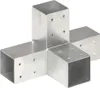 vidaXL Pfostenverbinder 4 Stk. X-Form Verzinktes Metall 71 Produktbild-Vorschau 1