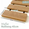holz4home® Rollweg aus Lärche 45 cm I Holzweg Gartenweg zum Produktbild-Vorschau 5