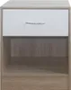 Nachtschrank 2er Set Thekla Sonoma/Weiß Produktbild-Vorschau 2