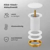 Pop Up Abflussventil für Waschbecken ohne Überlauf Produktbild-Vorschau 4