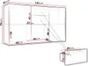 MIRJAN24 Kommode Gesita K3D2SZ, Stilvoll Wohnzimmer Produktbild-Vorschau 5