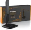 A black LED desk lamp is shown in front of its packaging box. Anteprima dell’immagine prodotto