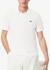 Lacoste Short Sleeved Ribbed Collar Couleur Blanc Voir les images du produit 1