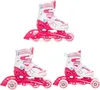 3in1 Inlineskates Triskates Rollschuhe Raven Lia Pink 30-33 Produktbild-Vorschau 1