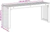 vidaXL Lavice, olejovaná, přírodní, 110 x 30 x 45 cm, Náhled obrázku produktu 7