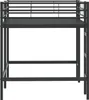 vidaXL Łóżko piętrowe dla dzieci, czarne, 90 x 200 cm, Podgląd zdjęcia produktu 5