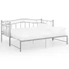 The Living Store Ausziehsofa Bettgestell Grau Metall 90x200 Produktbild-Vorschau 2