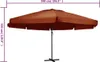 vidaXL Sonnenschirm Aluminium-Mast 600 cm Terrakotta Produktbild-Vorschau 5